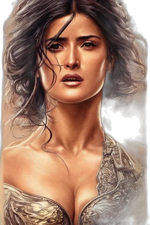 face, jewelry, hair, dress transparent PNG cut-out