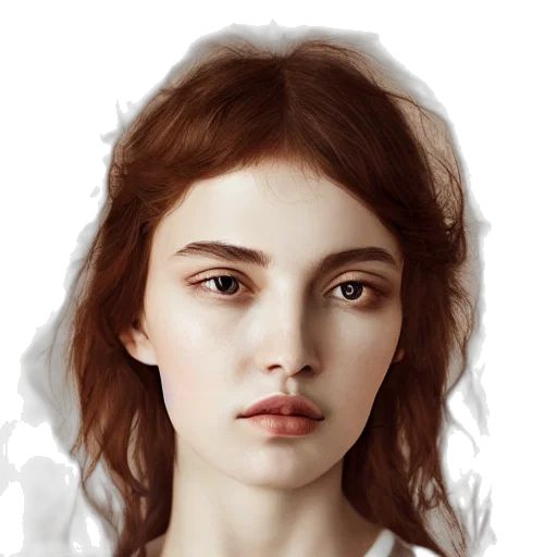 face, hair, crown, jewelry transparent PNG cut-out