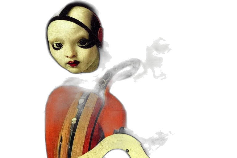 mask, robot, face, dress transparent PNG cut-out