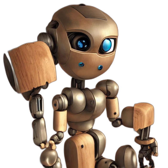 robot, 3d render, concept art, octane transparent PNG cut-out