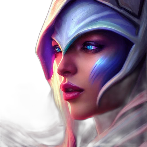face, fantasy art, concept art, photorealistic transparent PNG cut-out