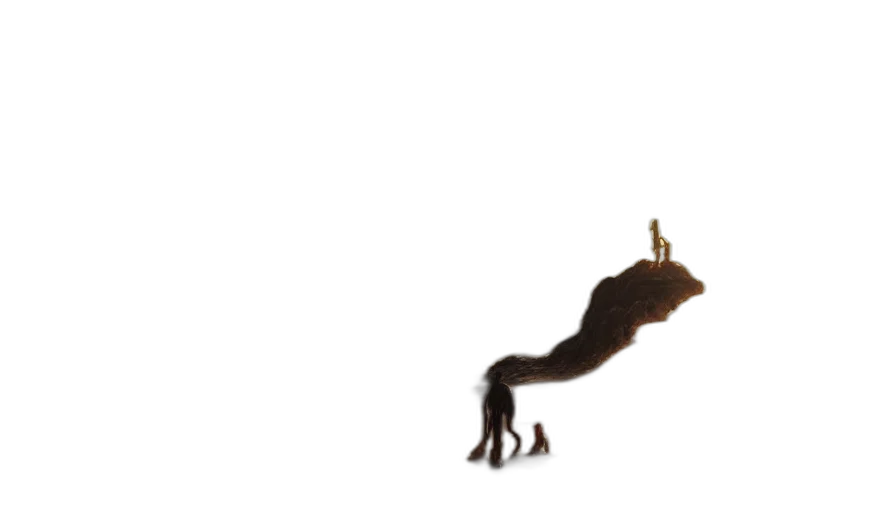 animal, staff, dragon, creature transparent PNG cut-out
