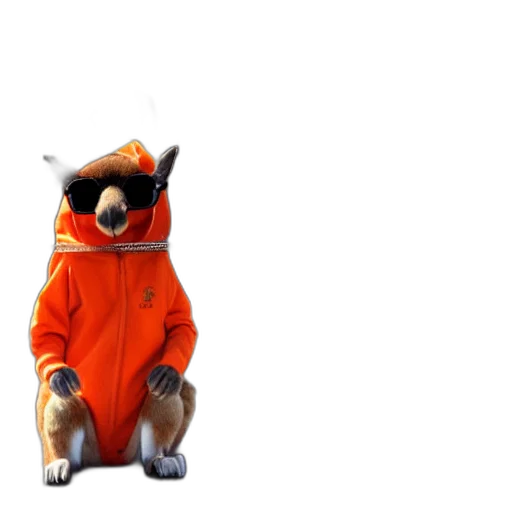jacket, animal, creature, staff transparent PNG cut-out