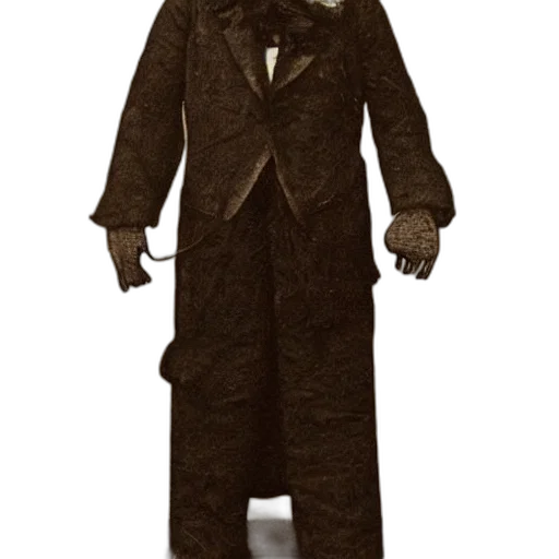 jacket, staff, mask, creature transparent PNG cut-out