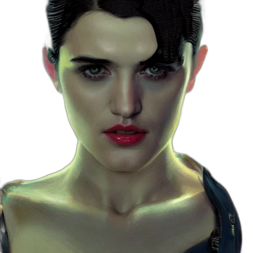 face, photorealistic, concept art, 3d render transparent PNG cut-out