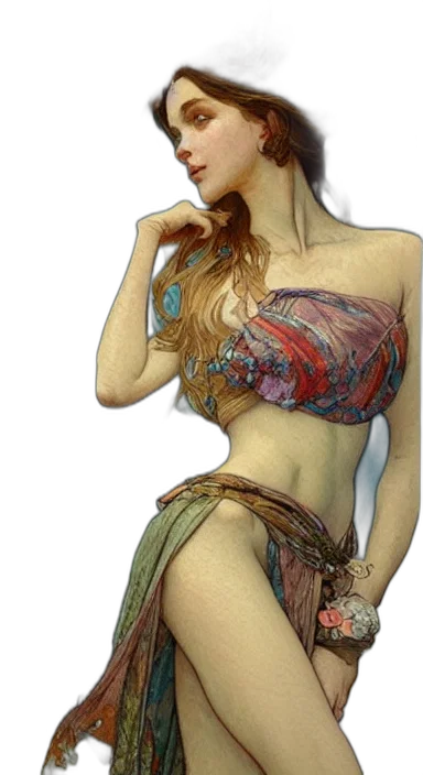 jewelry, dress, staff, mask transparent PNG cut-out