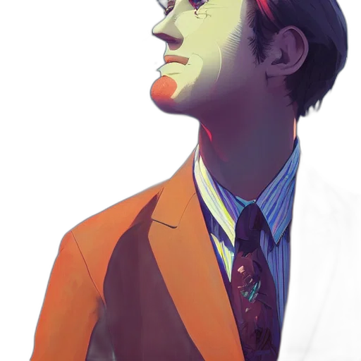 face, jacket, staff, mask transparent PNG cut-out