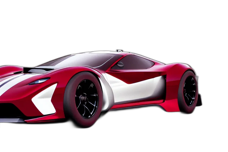 car, concept art, 3d render, photorealistic transparent PNG cut-out