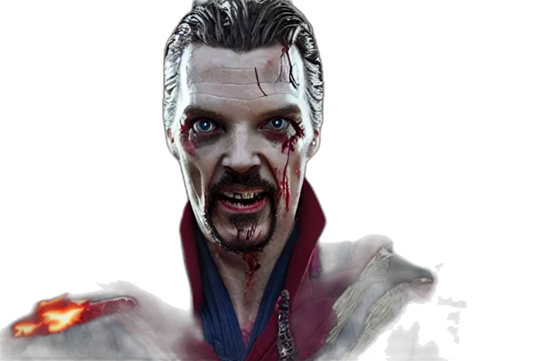 face, concept art, comic book art, photorealistic transparent PNG cut-out