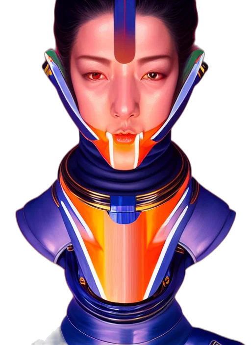 robot, face, mask, jewelry transparent PNG cut-out