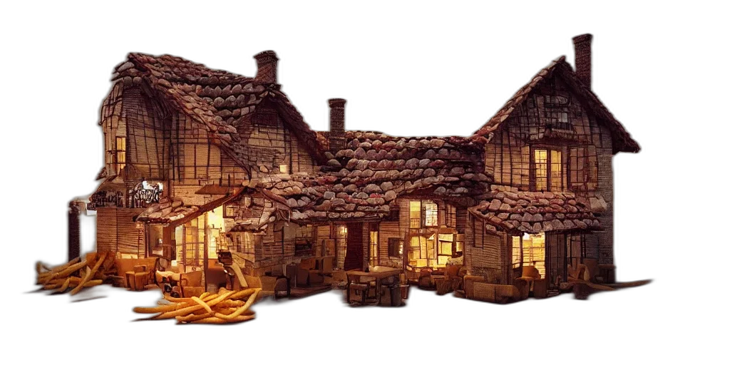 building, furniture, 3d render, concept art transparent PNG cut-out