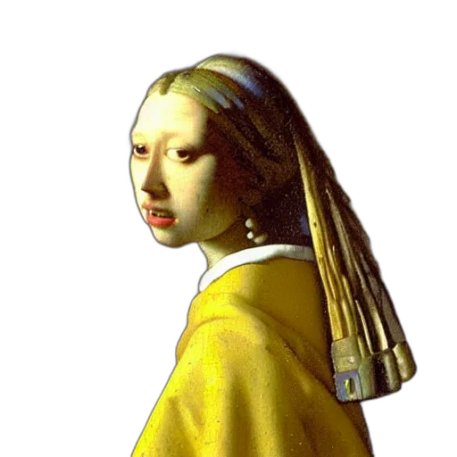 face, mask, hair, staff transparent PNG cut-out