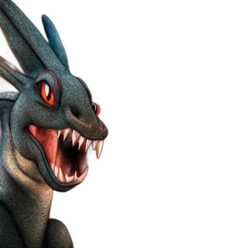 dragon, creature, animal, 3d render transparent PNG cut-out