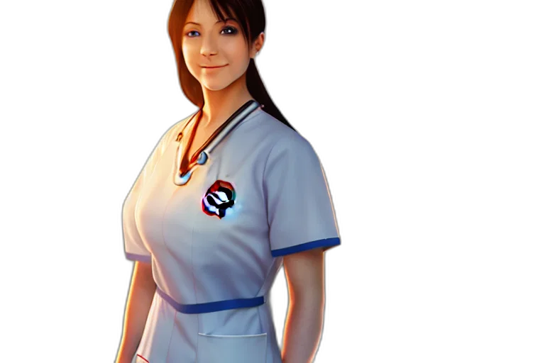 staff, dress, concept art, 3d render transparent PNG cut-out