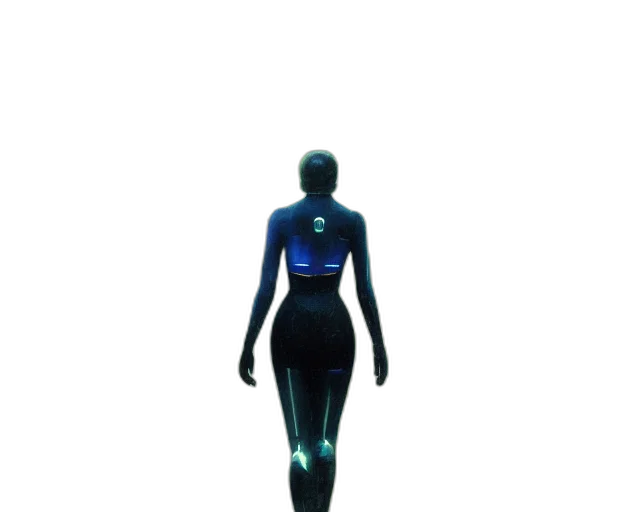 robot, dress, staff, jewelry transparent PNG cut-out