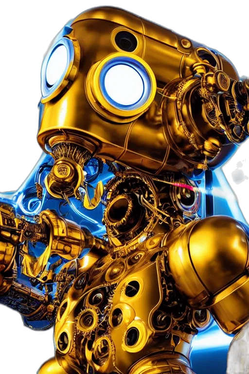 robot, weapon, mask, concept art transparent PNG cut-out