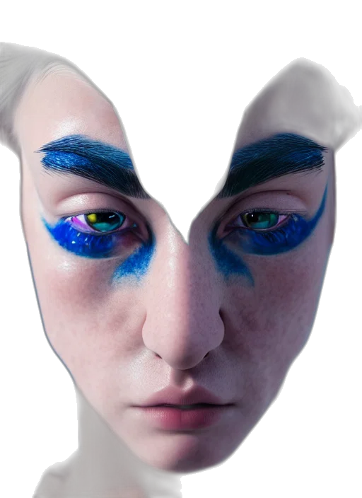 mask, face, creature, robot transparent PNG cut-out