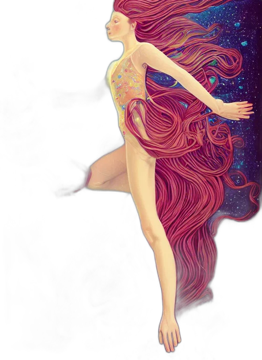 dress, hair, fantasy art, concept art transparent PNG cut-out