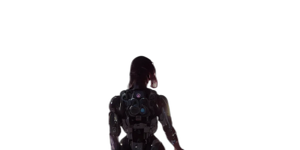 robot, dress, weapon, creature transparent PNG cut-out