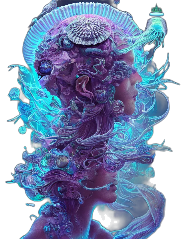 crown, hair, creature, mask transparent PNG cut-out