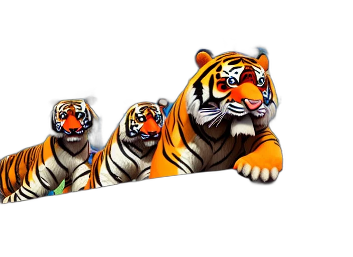 animal, 3d render, concept art, photorealistic transparent PNG cut-out
