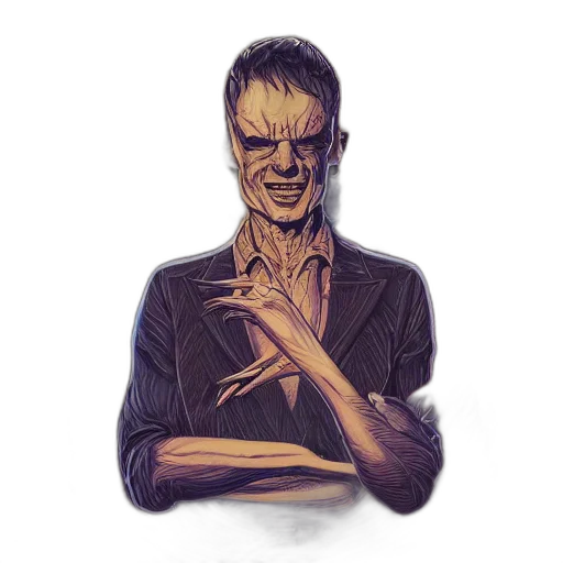 mask, face, creature, jacket transparent PNG cut-out