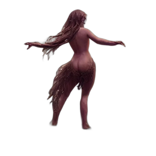 hair, dress, creature, animal transparent PNG cut-out