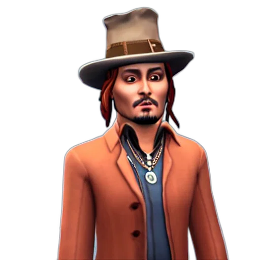 staff, hat, jacket, concept art transparent PNG cut-out