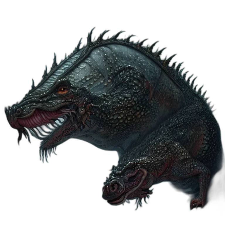 dragon, creature, animal, face transparent PNG cut-out