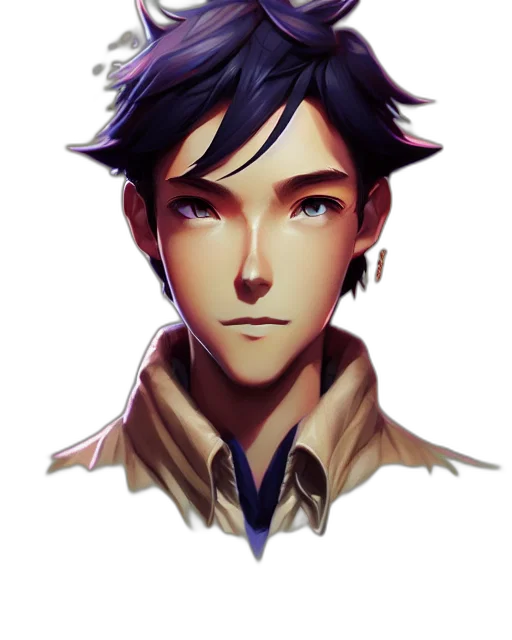 face, staff, fantasy art, concept art transparent PNG cut-out