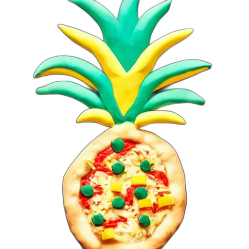 food, watercolor, 3d render, vaporwave transparent PNG cut-out