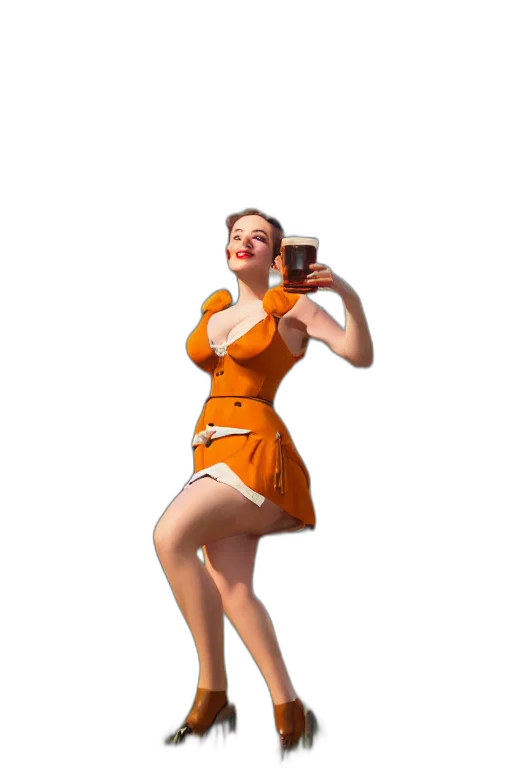 dress, robot, staff, bottle transparent PNG cut-out
