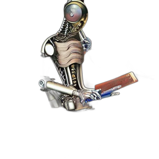 robot, staff, jewelry, sword transparent PNG cut-out