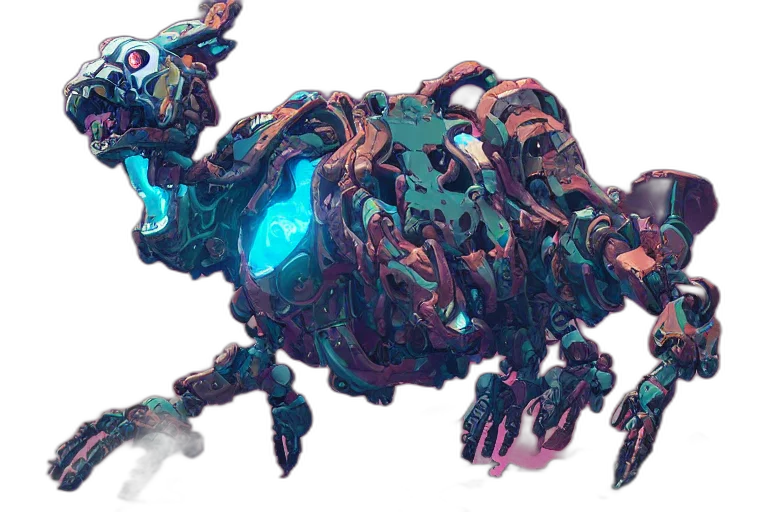 robot, creature, weapon, dragon transparent PNG cut-out
