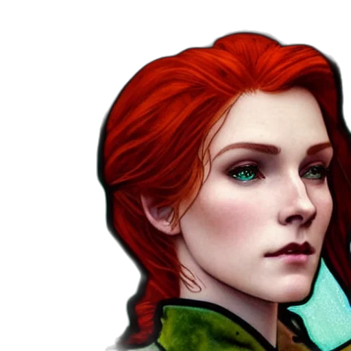 face, fantasy art, concept art, comic book art transparent PNG cut-out