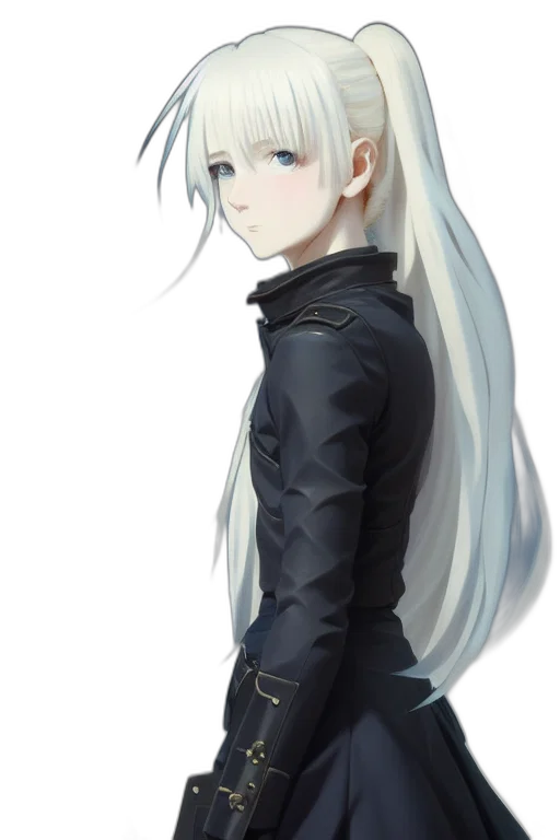 jacket, staff, hair, face transparent PNG cut-out