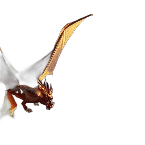 dragon, creature, animal, staff transparent PNG cut-out