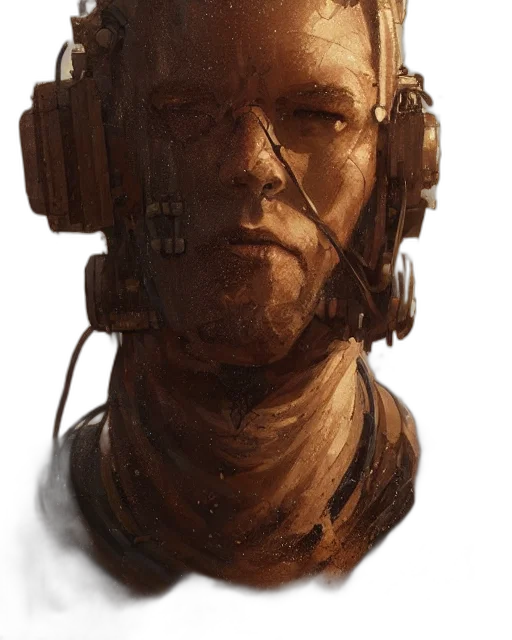 face, robot, mask, staff transparent PNG cut-out