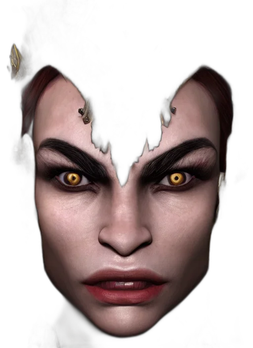 mask, face, creature, crown transparent PNG cut-out