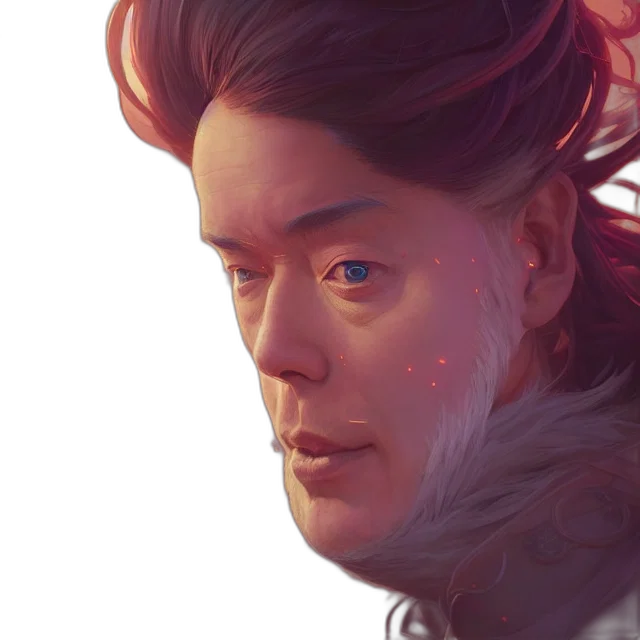 face, crown, hair, creature transparent PNG cut-out