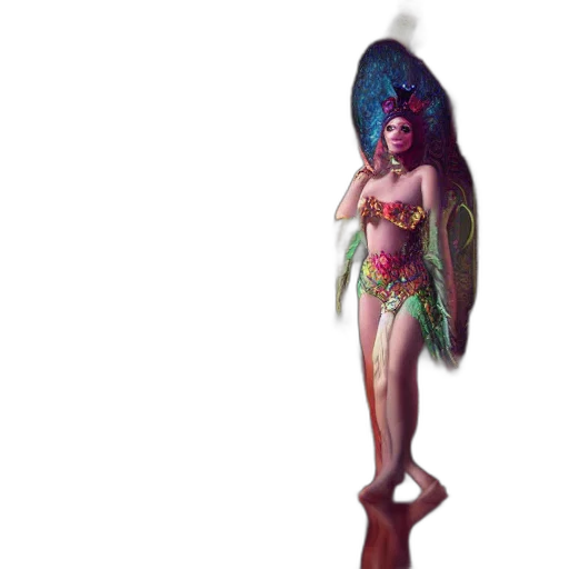 creature, dress, staff, concept art transparent PNG cut-out