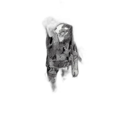 jacket, mask, robot, creature transparent PNG cut-out