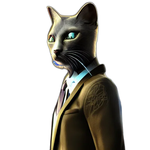 staff, animal, concept art, 3d render transparent PNG cut-out