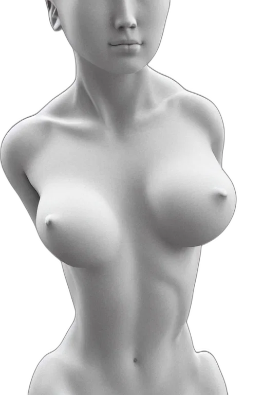 jewelry, dress, face, 3d render transparent PNG cut-out