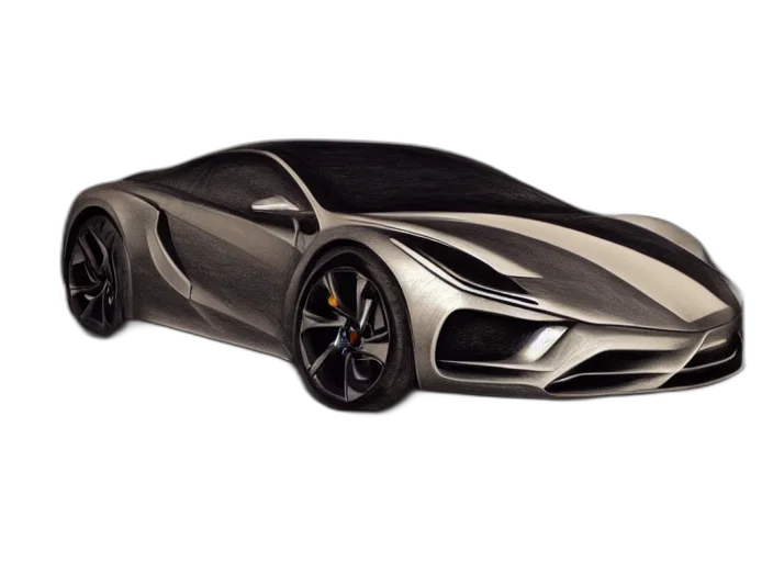 car, 3d render, photorealistic, concept art transparent PNG cut-out