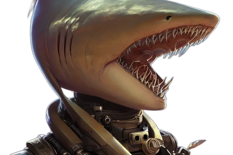 robot, creature, face, dragon transparent PNG cut-out