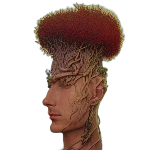 hair, face, crown, staff transparent PNG cut-out