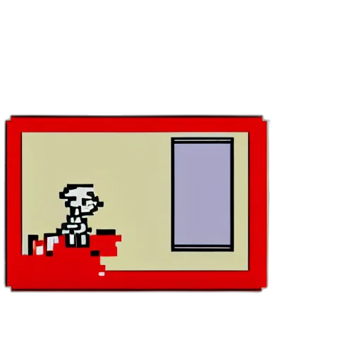 robot, staff, furniture, pixel art transparent PNG cut-out