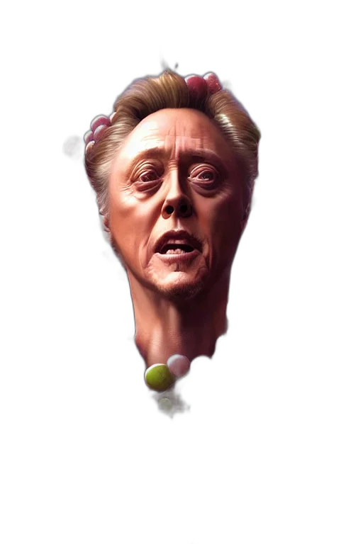 face, mask, creature, photorealistic transparent PNG cut-out
