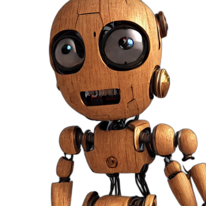 robot, 3d render, concept art, cartoon transparent PNG cut-out
